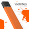 Solid Burnt Orange - Premium Decal Protective Skin-Wrap Sticker compatible with the Juul Labs vaping device