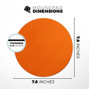 Solid Burnt Orange// WaterProof Rubber Foam Backed Anti-Slip Mouse Pad for Home Work Office or Gaming Computer Desk