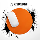 Solid Burnt Orange// WaterProof Rubber Foam Backed Anti-Slip Mouse Pad for Home Work Office or Gaming Computer Desk