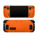 Solid Burnt Orange // Full Body Skin Decal Wrap Kit for the Steam Deck handheld gaming computer