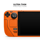 Solid Burnt Orange // Full Body Skin Decal Wrap Kit for the Steam Deck handheld gaming computer