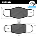 Solid Dark Gray - Made in USA Mouth Cover Unisex Anti-Dust Cotton Blend Reusable & Washable Face Mask with Adjustable Sizing for Adult or Child