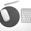 Solid Dark Gray// WaterProof Rubber Foam Backed Anti-Slip Mouse Pad for Home Work Office or Gaming Computer Desk