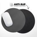Solid Dark Gray// WaterProof Rubber Foam Backed Anti-Slip Mouse Pad for Home Work Office or Gaming Computer Desk