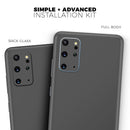 Solid Dark Gray - Premium Vinyl Skin Decal for Samsung Galaxy S25 Ultra, S24, S23, S22 & All Galaxy S Models