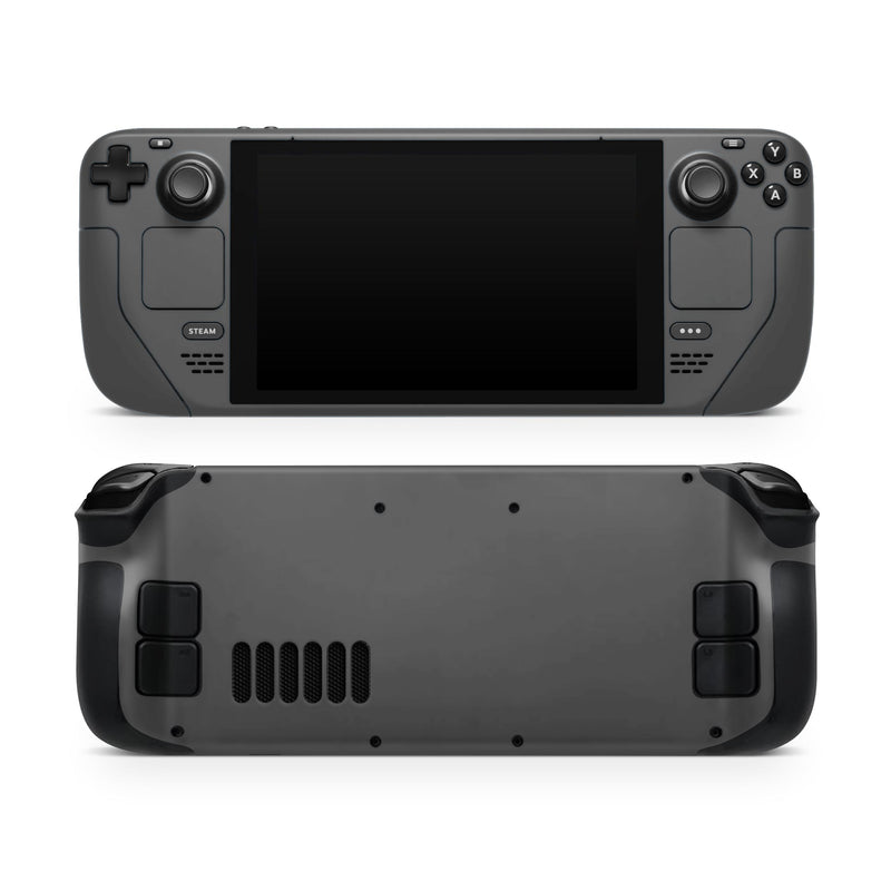 Solid Dark Gray // Full Body Skin Decal Wrap Kit for the Steam Deck handheld gaming computer
