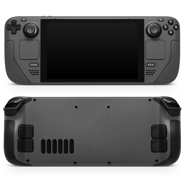 Solid Dark Gray // Full Body Skin Decal Wrap Kit for the Steam Deck handheld gaming computer