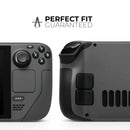 Solid Dark Gray // Full Body Skin Decal Wrap Kit for the Steam Deck handheld gaming computer