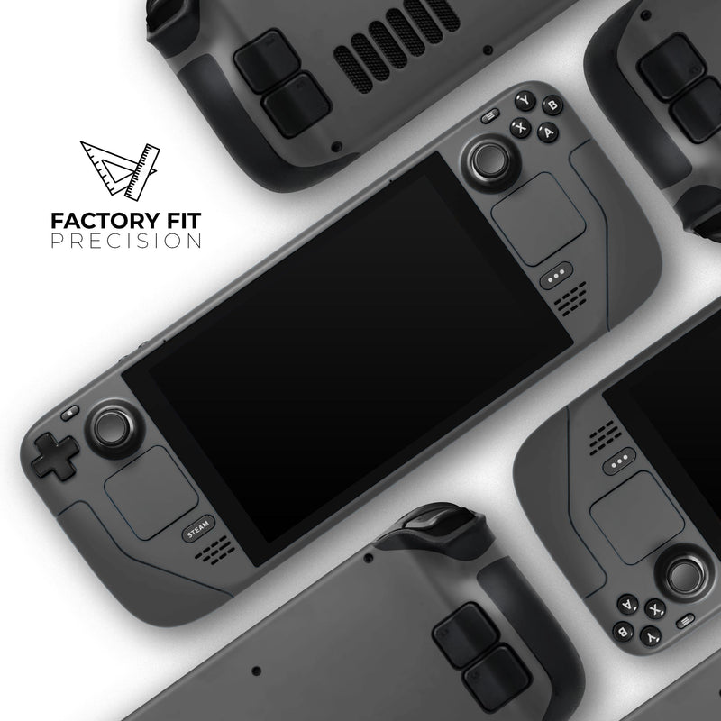 Solid Dark Gray // Full Body Skin Decal Wrap Kit for the Steam Deck handheld gaming computer
