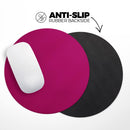 Solid Dark Pink V2// WaterProof Rubber Foam Backed Anti-Slip Mouse Pad for Home Work Office or Gaming Computer Desk