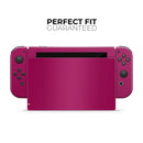 Solid Dark Pink V2 // Skin Decal Wrap Kit for Nintendo Switch Console & Dock, Joy-Cons, Pro Controller, Lite, 3DS XL, 2DS XL, DSi, or Wii - Vinyl Skin Wrap for Nintendo Switch 2, OLED, Lite, Pro Controller, Wii & Classic Handhelds