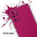 Solid Dark Pink V2 - Premium Vinyl Skin Decal for Samsung Galaxy S25 Ultra, S24, S23, S22 & All Galaxy S Models
