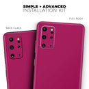 Solid Dark Pink V2 - Premium Vinyl Skin Decal for Samsung Galaxy S25 Ultra, S24, S23, S22 & All Galaxy S Models