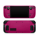 Solid Dark Pink V2 // Full Body Skin Decal Wrap Kit for the Steam Deck handheld gaming computer