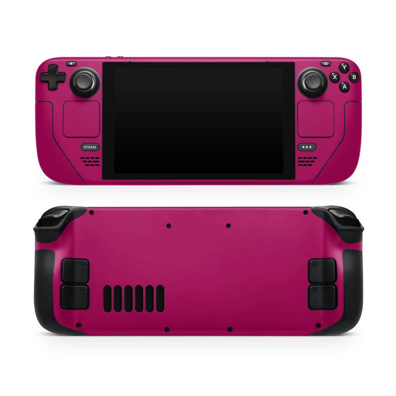 Solid Dark Pink V2 // Full Body Skin Decal Wrap Kit for the Steam Deck handheld gaming computer