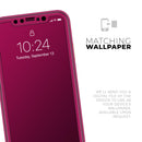 Solid Dark Pink V2 - Protective Skin Wrap & Decal – Compatible with iPhone SE to iPhone 17 Pro Max (All Models)