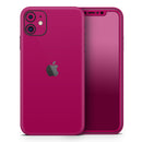 Solid Dark Pink V2 - Protective Skin Wrap & Decal – Compatible with iPhone SE to iPhone 17 Pro Max (All Models)