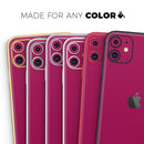 Solid Dark Pink V2 - Protective Skin Wrap & Decal – Compatible with iPhone SE to iPhone 17 Pro Max (All Models)