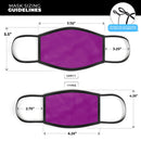 Solid Dark Purple - Made in USA Mouth Cover Unisex Anti-Dust Cotton Blend Reusable & Washable Face Mask with Adjustable Sizing for Adult or Child