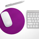 Solid Dark Purple// WaterProof Rubber Foam Backed Anti-Slip Mouse Pad for Home Work Office or Gaming Computer Desk