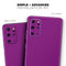 Solid Dark Purple - Skin-Kit for the Samsung Galaxy S-Series S20, S20 Plus, S20 Ultra , S10 & others (All Galaxy Devices Available)