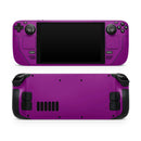 Solid Dark Purple // Full Body Skin Decal Wrap Kit for the Steam Deck handheld gaming computer