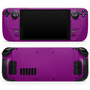 Solid Dark Purple // Full Body Skin Decal Wrap Kit for the Steam Deck handheld gaming computer