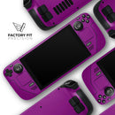Solid Dark Purple // Full Body Skin Decal Wrap Kit for the Steam Deck handheld gaming computer