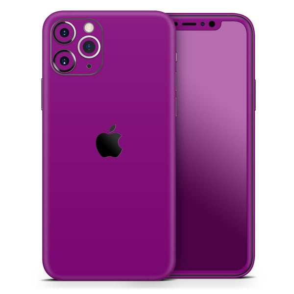 Solid Dark Purple // Skin-Kit compatible with the Apple iPhone 14, 13, 12, 12 Pro Max, 12 Mini, 11 Pro, SE, X/XS + (All iPhones Available)