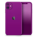 Solid Dark Purple // Skin-Kit compatible with the Apple iPhone 14, 13, 12, 12 Pro Max, 12 Mini, 11 Pro, SE, X/XS + (All iPhones Available)