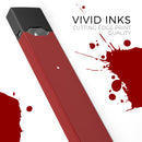 Solid Dark Red - Premium Decal Protective Skin-Wrap Sticker compatible with the Juul Labs vaping device