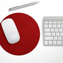 Solid Dark Red// WaterProof Rubber Foam Backed Anti-Slip Mouse Pad for Home Work Office or Gaming Computer Desk