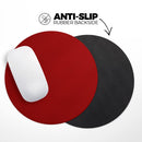 Solid Dark Red// WaterProof Rubber Foam Backed Anti-Slip Mouse Pad for Home Work Office or Gaming Computer Desk