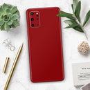 Solid Dark Red - Skin-Kit for the Samsung Galaxy S-Series S20, S20 Plus, S20 Ultra , S10 & others (All Galaxy Devices Available)