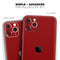 Solid Dark Red // Skin-Kit compatible with the Apple iPhone 14, 13, 12, 12 Pro Max, 12 Mini, 11 Pro, SE, X/XS + (All iPhones Available)