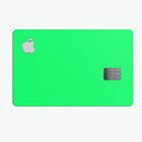 Solid Green V2 - Premium Protective Decal Skin-Kit for the Apple Credit Card