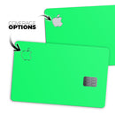 Solid Green V2 - Premium Protective Decal Skin-Kit for the Apple Credit Card