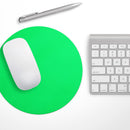 Solid Green V2// WaterProof Rubber Foam Backed Anti-Slip Mouse Pad for Home Work Office or Gaming Computer Desk