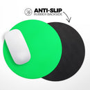 Solid Green V2// WaterProof Rubber Foam Backed Anti-Slip Mouse Pad for Home Work Office or Gaming Computer Desk