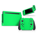 Solid Green V2 // Skin Decal Wrap Kit for Nintendo Switch Console & Dock, Joy-Cons, Pro Controller, Lite, 3DS XL, 2DS XL, DSi, or Wii - Vinyl Skin Wrap for Nintendo Switch 2, OLED, Lite, Pro Controller, Wii & Classic Handhelds