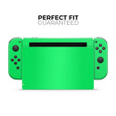 Solid Green V2 // Skin Decal Wrap Kit for Nintendo Switch Console & Dock, Joy-Cons, Pro Controller, Lite, 3DS XL, 2DS XL, DSi, or Wii - Vinyl Skin Wrap for Nintendo Switch 2, OLED, Lite, Pro Controller, Wii & Classic Handhelds