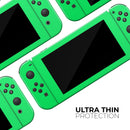 Solid Green V2 // Skin Decal Wrap Kit for Nintendo Switch Console & Dock, Joy-Cons, Pro Controller, Lite, 3DS XL, 2DS XL, DSi, or Wii - Vinyl Skin Wrap for Nintendo Switch 2, OLED, Lite, Pro Controller, Wii & Classic Handhelds