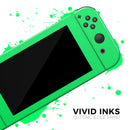 Solid Green V2 // Skin Decal Wrap Kit for Nintendo Switch Console & Dock, Joy-Cons, Pro Controller, Lite, 3DS XL, 2DS XL, DSi, or Wii - Vinyl Skin Wrap for Nintendo Switch 2, OLED, Lite, Pro Controller, Wii & Classic Handhelds