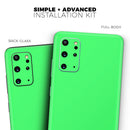 Solid Green V2 - Premium Vinyl Skin Decal for Samsung Galaxy S25 Ultra, S24, S23, S22 & All Galaxy S Models