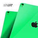 Solid Green V2 - Full Body Skin Decal for the Apple iPad Pro 12.9", 11", 10.5", 9.7", Air or Mini (All Models Available)