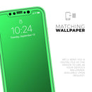 Solid Green V2 - Protective Skin Wrap & Decal – Compatible with iPhone SE to iPhone 17 Pro Max (All Models)
