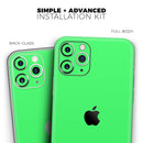 Solid Green V2 - Protective Skin Wrap & Decal – Compatible with iPhone SE to iPhone 17 Pro Max (All Models)