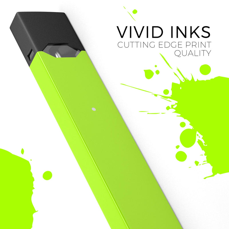 Solid Green V3 - Premium Decal Protective Skin-Wrap Sticker compatible with the Juul Labs vaping device