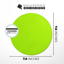 Solid Green V3// WaterProof Rubber Foam Backed Anti-Slip Mouse Pad for Home Work Office or Gaming Computer Desk