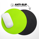 Solid Green V3// WaterProof Rubber Foam Backed Anti-Slip Mouse Pad for Home Work Office or Gaming Computer Desk